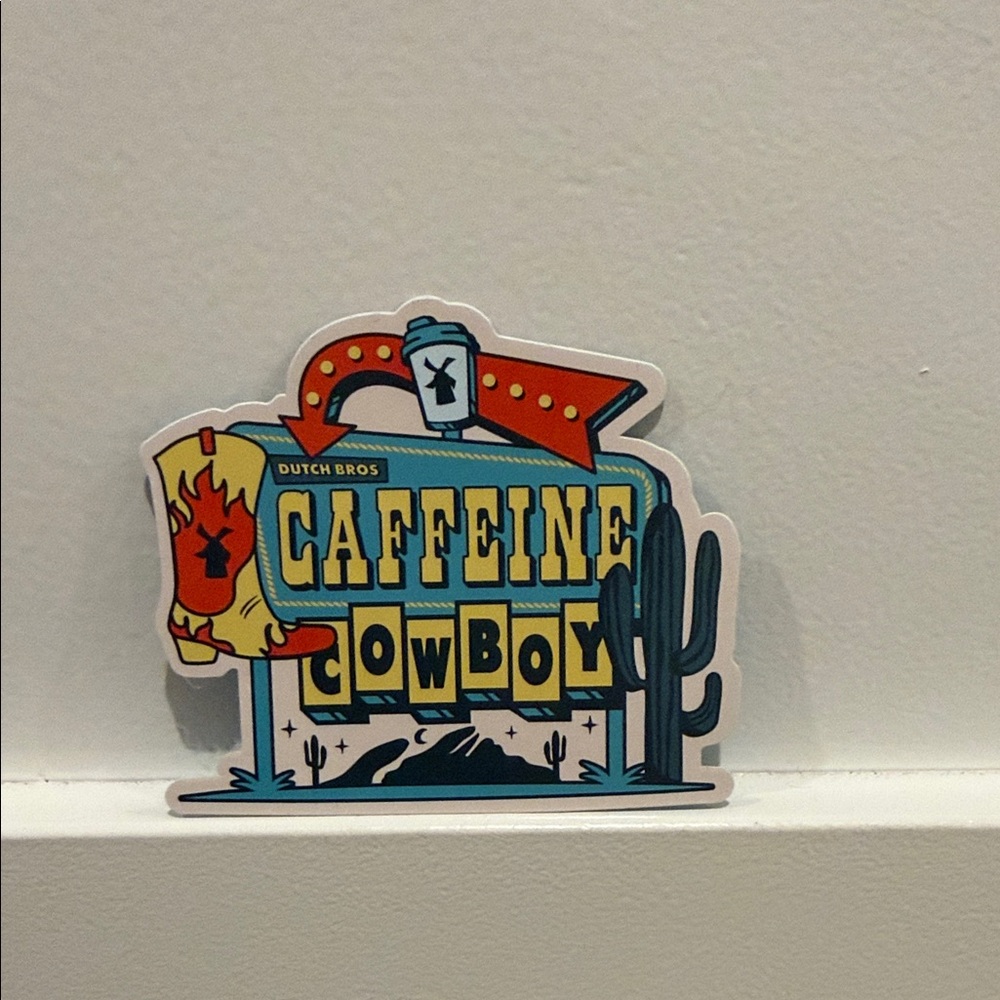 Dutch Bros Caffeine Cowboy Sticker